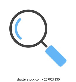 Magnifying glass, optimization, search icon vector image. Can also be used for phone tab bar and settings. Suitable for use on web apps, mobile apps and print media