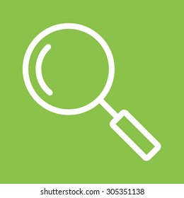 Magnifying glass, optimization, search icon vector image. Can also be used for phone tab bar and settings. Suitable for use on web apps, mobile apps and print media