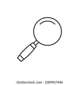 Magnifying glass outline icon
