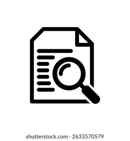 Magnifying Glass Over Paper Representing Task Planning and Organization