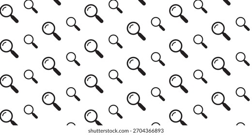 Fondo de patrón de lupa para Búsqueda, investigación y conceptos de investigación