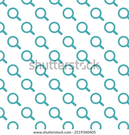 Magnifying glass pattern . Research background. Search Icon pattern . Vector illustration