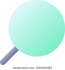 Magnifying glass pixel perfect flat gradient color ui icon. Online search. Seeking information. Simple filled pictogram. GUI, UX design for mobile application. Vector isolated RGB illustration