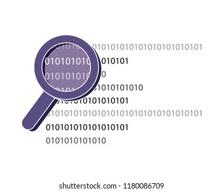 magnifying glass programming code technology