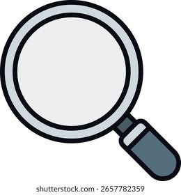 Vergrößerungsglas für QS-Tests und -Suche, Zoomsymbol für Codeüberprüfung, Datenanalyse oder Systemüberwachung