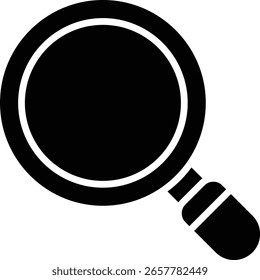 Magnifying Glass for QA Testing and Search, Zoom icon for code review, data analysis, or system audit