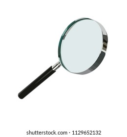 magnifying glass realistic vector illustration isolated no background