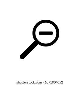 magnifying glass reduce icon. Element of minimalistic icon for mobile concept and web apps. Signs and symbols collection icon for websites, web design, mobile app on white background
