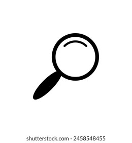 Magnifying Glass, Research Find flat vector icon. Simple solid symbol isolated on white background. Magnifying Glass, Research Find sign design template for web and mobile UI element