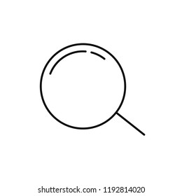 Magnifying glass, research. modern design simple
