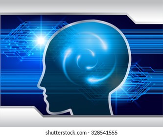 Magnifying Glass scanning and identifying a computer virus. Anti virus protection and computer security concept. PC. one zero. scan.technology digital website internet web. Brainstorm,Brain.Bulb Ideas