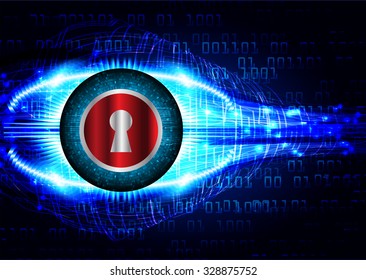 Magnifying Glass scanning and identifying a computer virus. Anti virus protection and computer security concept. PC. one zero. scan. technology digital website internet web. lock, key, Padlock