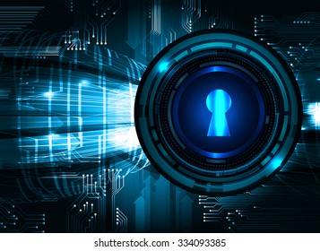 Magnifying Glass scanning and identifying a computer virus. Anti virus protection and computer security concept. 