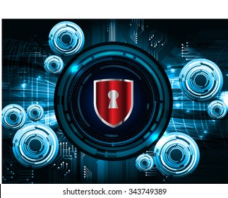 Magnifying Glass scanning and identifying a computer virus. Antivirus protection and computer security concept. PC. vector one zero. scan. technology digital website internet web. key