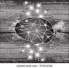Magnifying Glass scanning and identifying a computer virus. Anti virus protection and computer security concept. PC. one zero. scan.technology digital website internet web. Brainstorm,Brain.Bulb Ideas