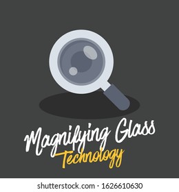 magnifying, magnifying glass, seach, find, document file, data, vector illustration