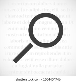 Magnifying glass or search icon 