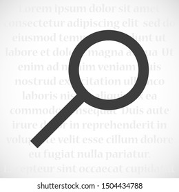Magnifying glass or search icon 