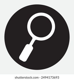 Magnifying glass or search icon. 