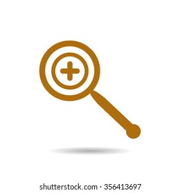 Magnifying glass. Search icon