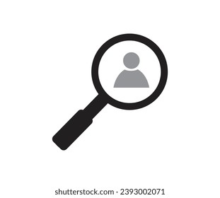 Magnifying glass or search icon. Collection of vector symbol on white background. Vector illustration.