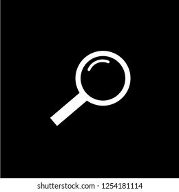 Magnifying glass or search icon, flat vector graphic on isolated background.EPS10, Premium.