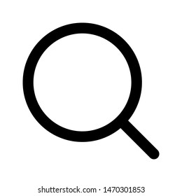 Magnifying glass or search icon. Flat magnifier or search icon, for use in web design, ui, program, app, software, simple icon vector illustration