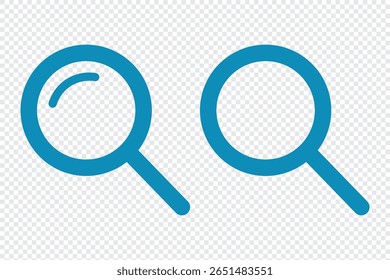 Ícone de pesquisa de lente de aumento, ilustração de vetor plana, símbolo de pesquisa de digitalização isolado. símbolo de pesquisa para ícones da Web, sinal de lente de zoom. Pesquisar design de vetor de ícone.