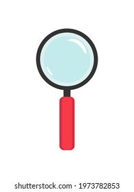 magnifying glass search icon isolated on white background