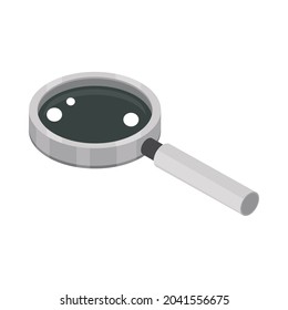 magnifying glass search icon isolated