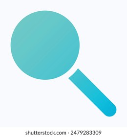 Magnifying Glass, Search Icon, Isolated Gradient Vector Icon.