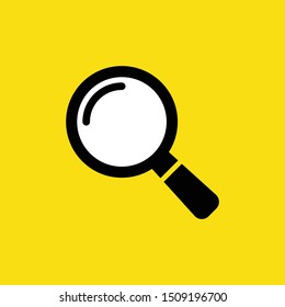 Magnifying glass, search icon. Magnifier flat vector.