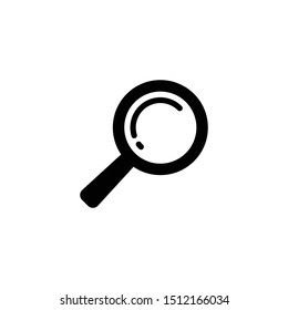 Magnifying glass, search icon. Magnifier flat vector.