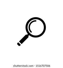 Magnifying glass, search icon. Magnifier flat vector.