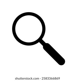 Magnifying glass search icon simple design