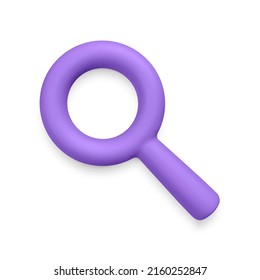 Magnifying glass. Search icon symbol isolated on white background. Vector illustration.