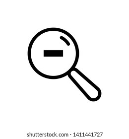 Magnifying Glass or Search Icon Vector Design Template