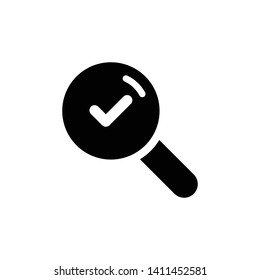 Magnifying Glass or Search Icon Vector Design Templater