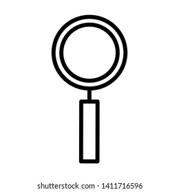 Magnifying Glass or Search Icon Vector Design Template