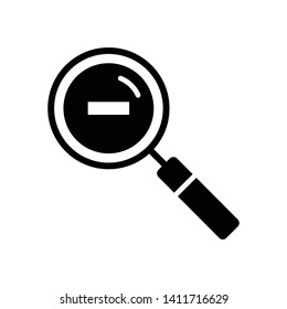 Magnifying Glass or Search Icon Vector Design Template