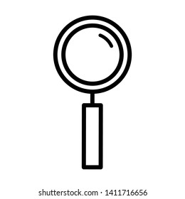 Magnifying Glass or Search Icon Vector Design Template