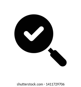 Magnifying Glass or Search Icon Vector Design Template