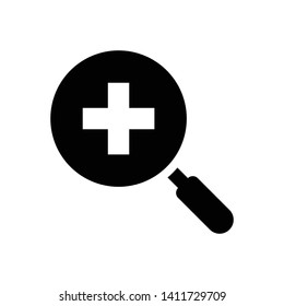 Magnifying Glass or Search Icon Vector Design Template