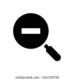 Magnifying Glass or Search Icon Vector Design Template