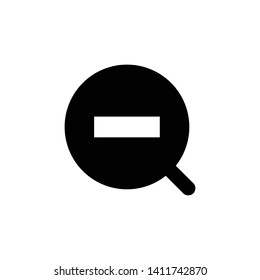 Magnifying Glass or Search Icon Vector Design Template