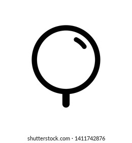 Magnifying Glass or Search Icon Vector Design Template