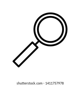Magnifying Glass or Search Icon Vector Design Template
