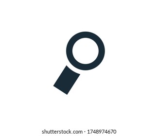 Magnifying Glass or Search Icon Vector Logo Template Illustration Design