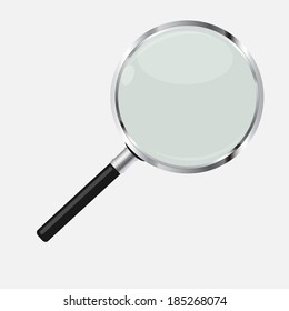 Magnifying Glass Search Icon Vector Illustration