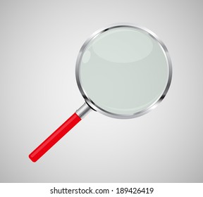 Magnifying Glass Search Icon Vector Illustration